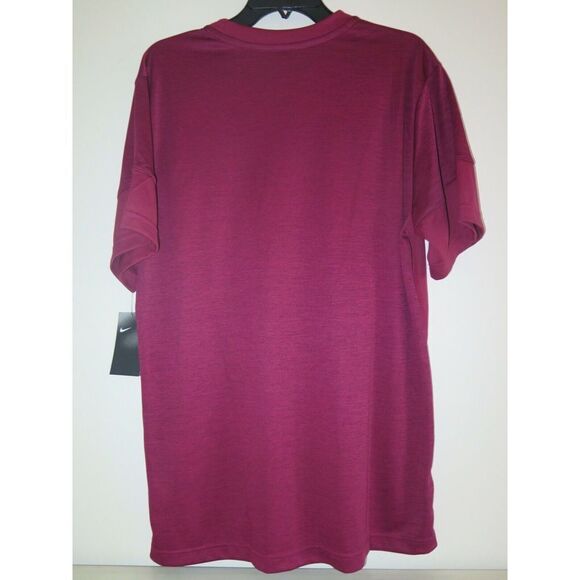 Nike CI4759-611 Men's Sz Large Burgundy Red Sideline Training Football Shirt - Picture 2 of 2